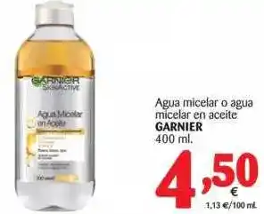 Alimerka Garnier Agua Micelar O Agua Micelar En Aceite 400ml oferta