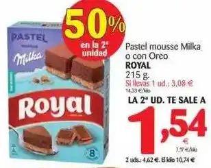 Alimerka Royal Pastel Mousse Milka O Con Oreo 215g oferta