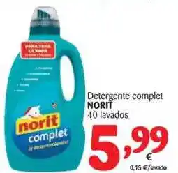 Alimerka Norit Detergente Complet 40 Lavados oferta