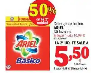 Alimerka Ariel Detergente Básico 60 Lavados oferta