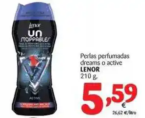 Alimerka Lenor Perlas Perfumadas Dreams O Active 210g oferta