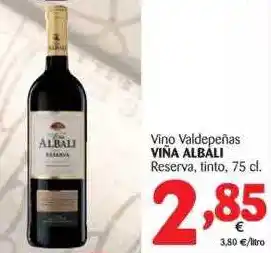 Alimerka Viña Albali Vino Valdepeñas Reserva, Tinto, 75cl oferta