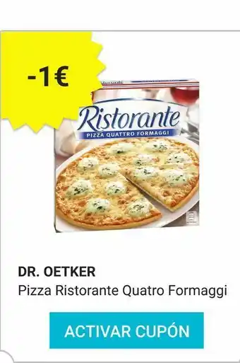 Consum Queso dr. oetker ristorante oferta