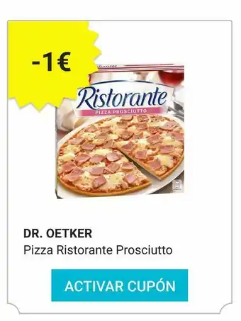 Consum Jamón dr. oetker ristorante oferta
