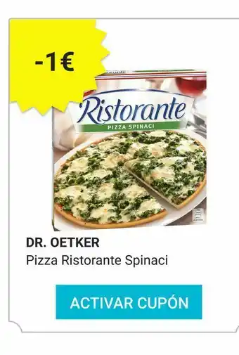 Consum Espinacas dr. oetker ristorante oferta