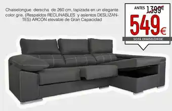 Atrapamuebles Chaise longue silver oferta