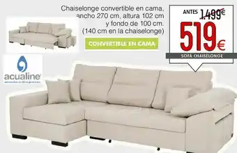 Atrapamuebles Chaise longue convertible en cama tous oferta