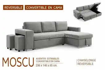 Atrapamuebles Chaiselongue cama moscu oferta