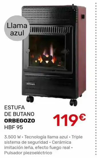 Estufa de butano orbegozo