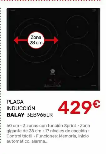 Cenor Placa de inducción balay oferta