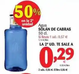 Alimerka Agua Solán De Cabras 50cl oferta