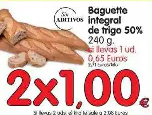 Alimerka Baguette Integral De Trigo 50% 240g oferta
