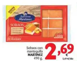 Alimerka Martínez Sobaos Con Mantequilla 490g. oferta