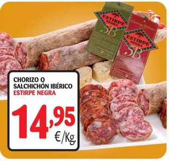 Alimerka Estirpe Negra Chorizo O Salchichón Ibérico oferta