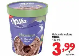 Alimerka Helado De Avellana Milka 480ml oferta