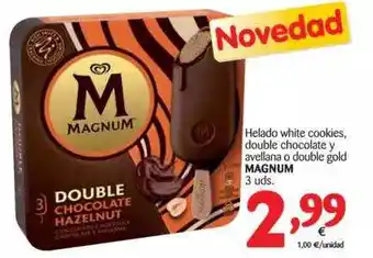 Alimerka Magnum Helado White Cookies, Double Chocolate Y Avellana O Double Goold 3uds. oferta