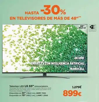 El Corte Inglés Tv led oferta