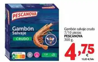 Alimerka Pescanova Gambón Salvaje Crudo 7 ̸ 10 Piezas 300g oferta