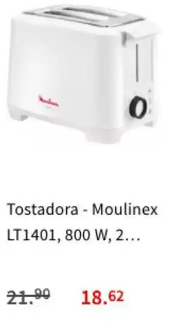 MediaMarkt Moulinex Tostadora LT1401, 800 W, 2 oferta