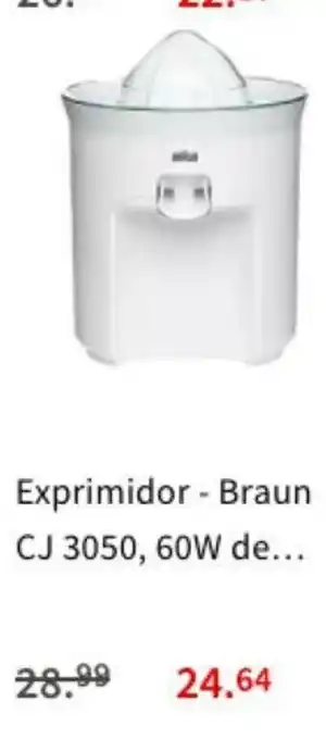 MediaMarkt Braun Exprimidor CJ 3050, 60W de oferta
