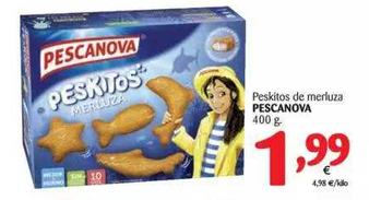 Alimerka Pescanova Peskitos De Merluza 400g oferta