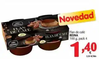 Alimerka Reina Flan De Café 100g. Pack 4 oferta