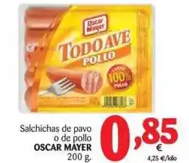 Alimerka Oscar Mayer Salchichas De Pavo O De Pollo 200g oferta
