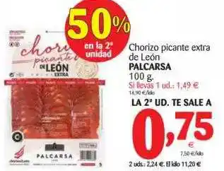 Alimerka Palcarsa Chorizo Picante Extra De León 100g oferta