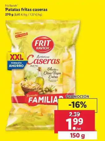 Lidl Patatas Fritas Caseras Frit Ravich 270g oferta