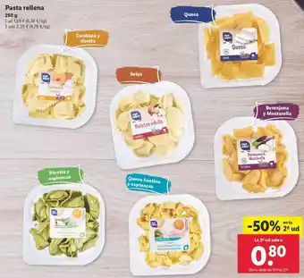 Lidl Pasta Rellena 250g oferta