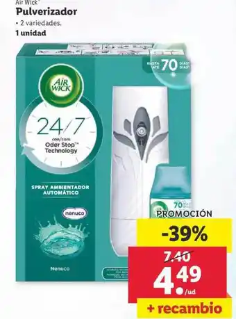 Lidl Air Wick Pulverizador 1 Unidad oferta