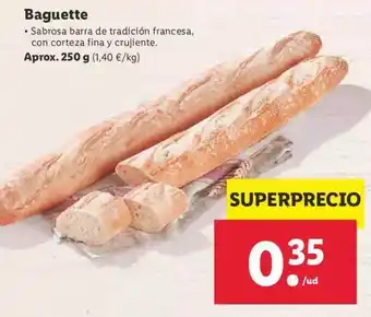 Lidl Baguette Aprox. 250g oferta