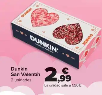 Carrefour Dunkin San Valentín oferta