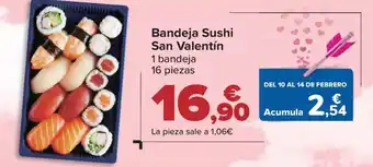 Carrefour Bandeja Sushi San Valentín oferta