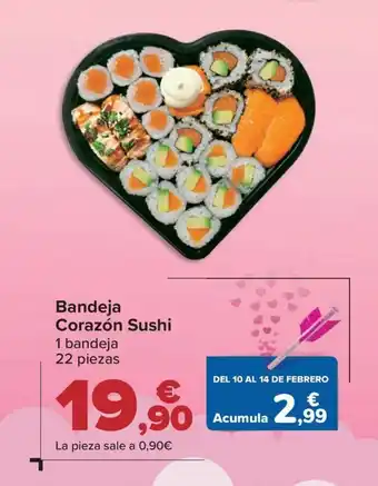 Carrefour Bandeja Corazón Sushi oferta