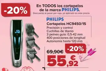 Carrefour PHILIPS Cortapelos HC9450/15 oferta