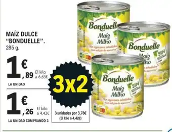 E.Leclerc MAÍZ DULCE BONDUELLE oferta