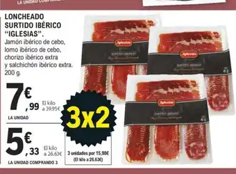 E.Leclerc LONCHEADO SURTIDO IBÉRICO "IGLESIAS oferta