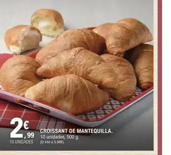 E.Leclerc CROISSANT DE MANTEQUILLA. oferta