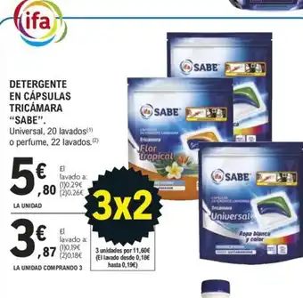 E.Leclerc DETERGENTE EN CÁPSULAS TRICÁMARA oferta