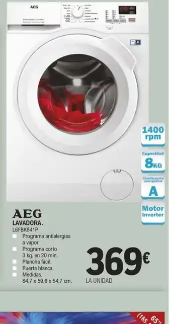 E.Leclerc AEG LAVADORA. oferta