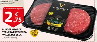 Alcampo Burger Meat De Ternera Pastuenca Valles Del Esla 2 x 150g oferta
