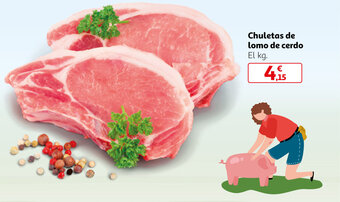 Alcampo Chuletas de Lomo de Cerdo oferta