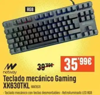 PCBox Teclado mecánico Gaming XK630TKL oferta