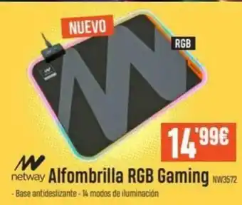 PCBox Netway Alfombrilla RGB Gaming oferta