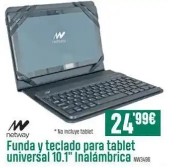 PCBox Netway Funda y teclado para tablet universal 10.1 Inalámbrica oferta
