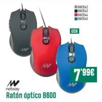 PCBox Netway Ratón óptico B600 oferta