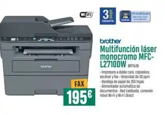 Brother Multifuncion láser monocromo MFC L2710DW