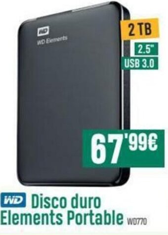 PCBox WD Disco duro Elements Portable oferta