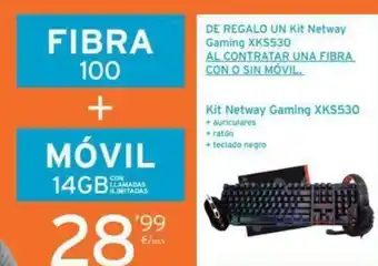 PCBox Kit Netway Gaming XKS530 oferta